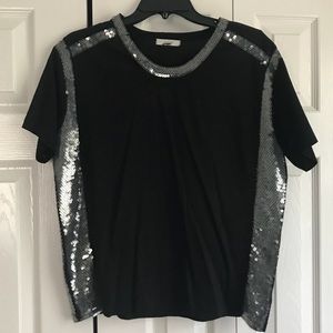Black and Silver J Crew Shirt